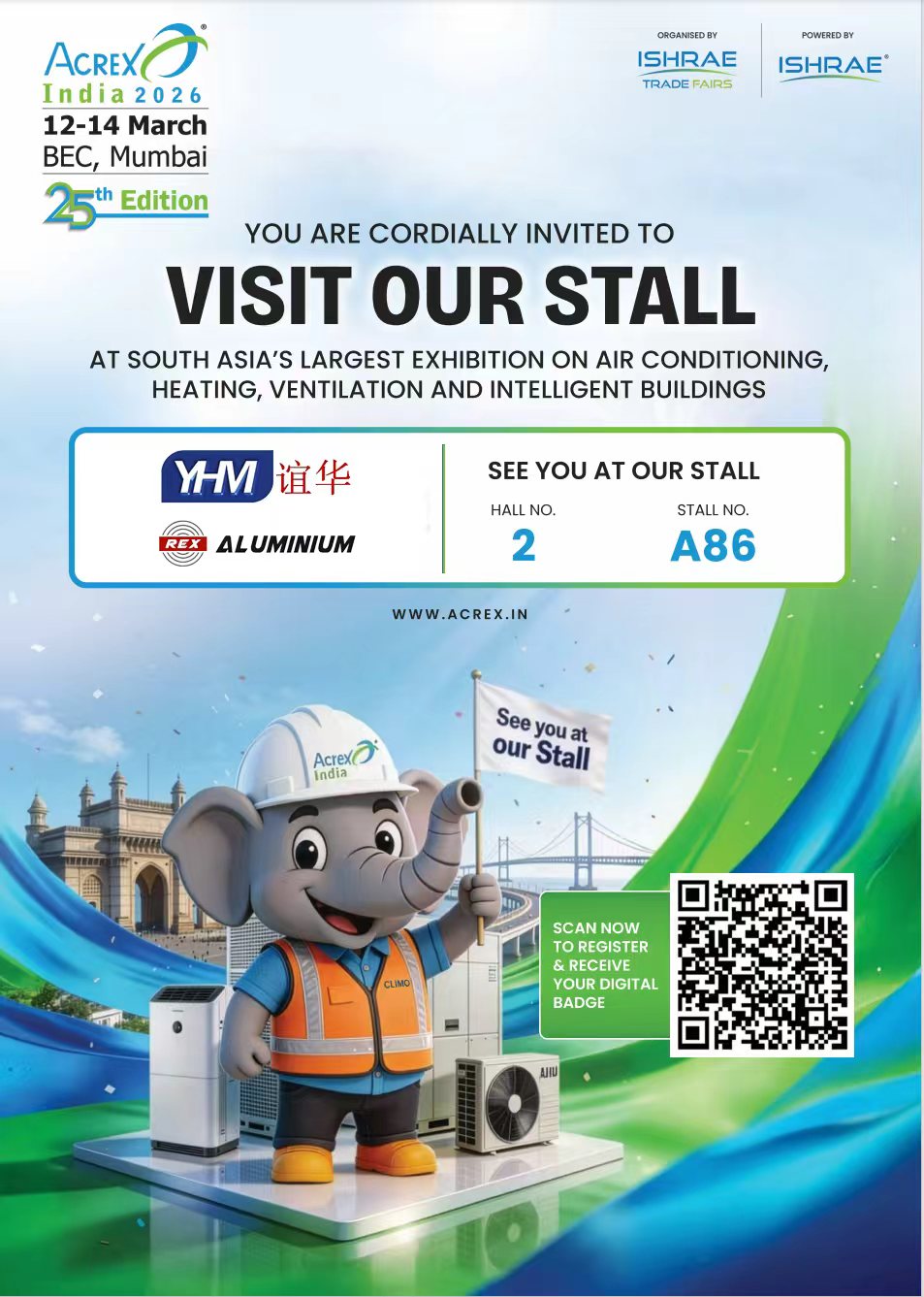 YHM & REX ALUMINIUM قادمة إلى أكريكس الهند 2026!